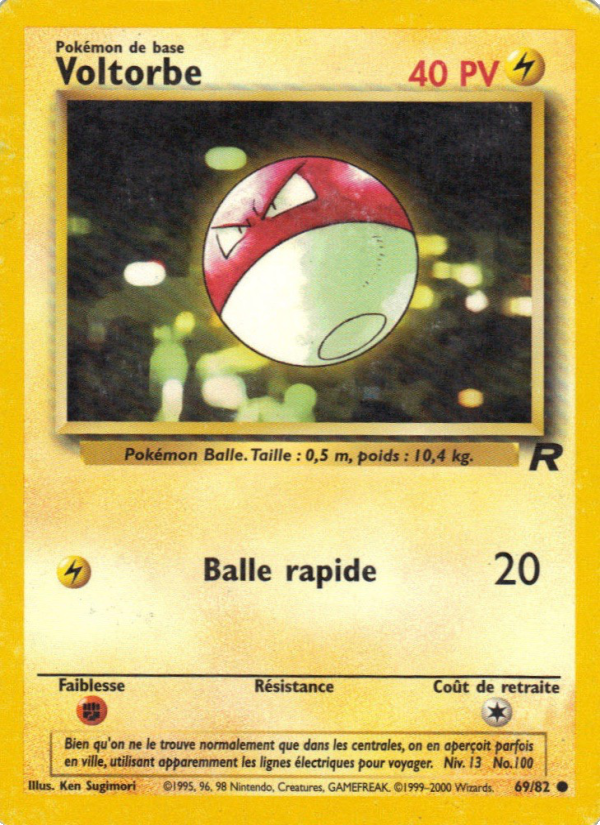 Voltorbe 69 — Team Rocket (French Pokémon TCG card)