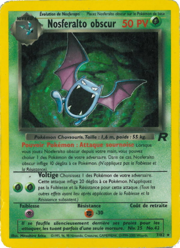 Nosferalto obscur 7 — Team Rocket (French Pokémon TCG card)