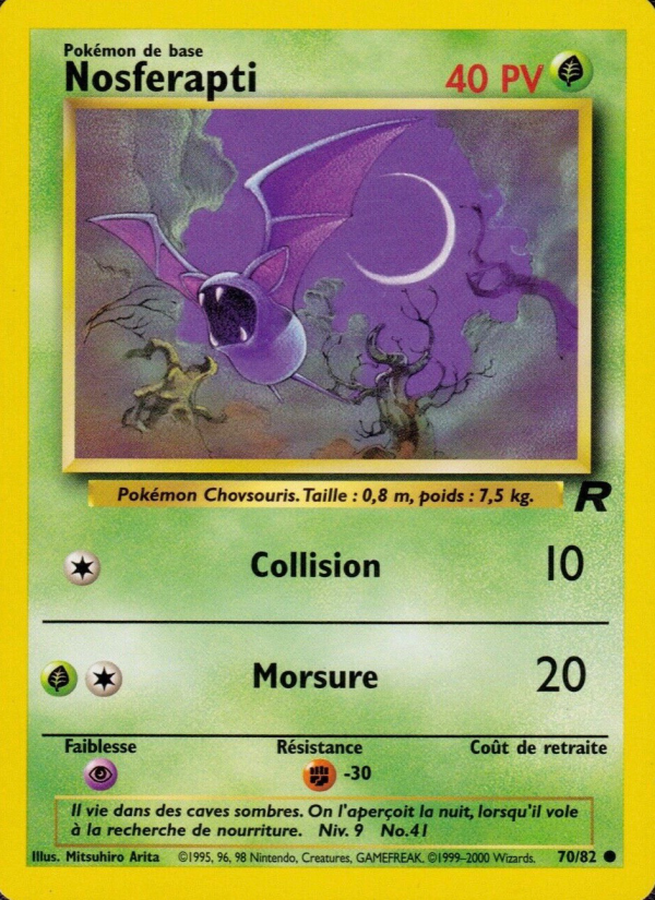 Nosferapti 70 — Team Rocket (French Pokémon TCG card)
