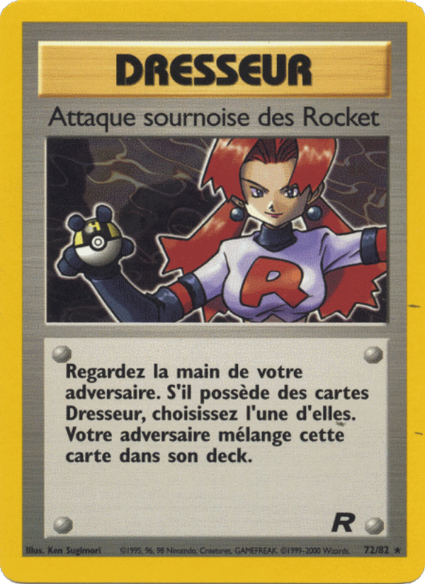 Attaque sournoise des Rocket 72 — Team Rocket (French Pokémon TCG card)
