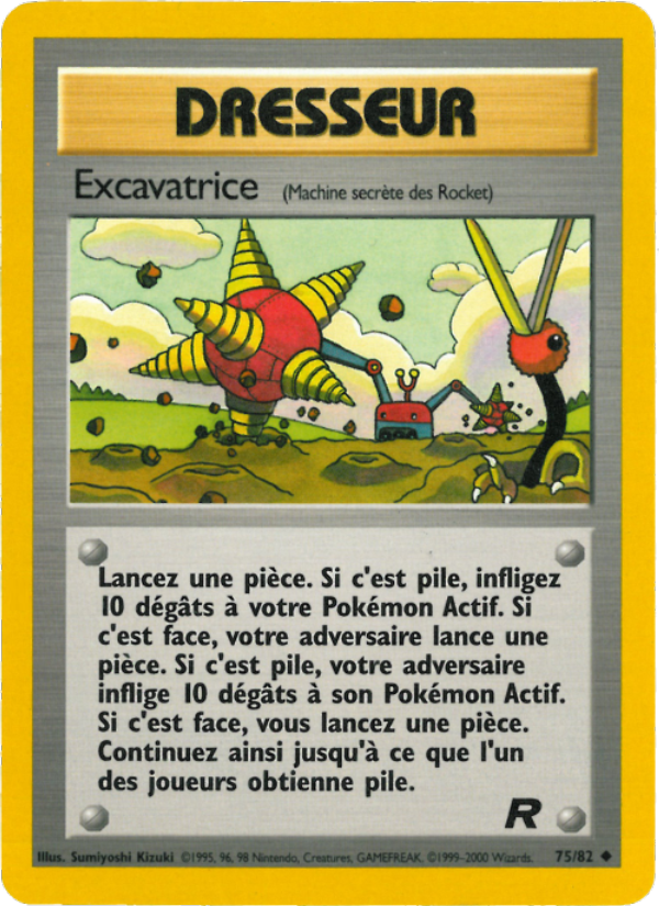 Excavatrice 75 — Team Rocket (French Pokémon TCG card)