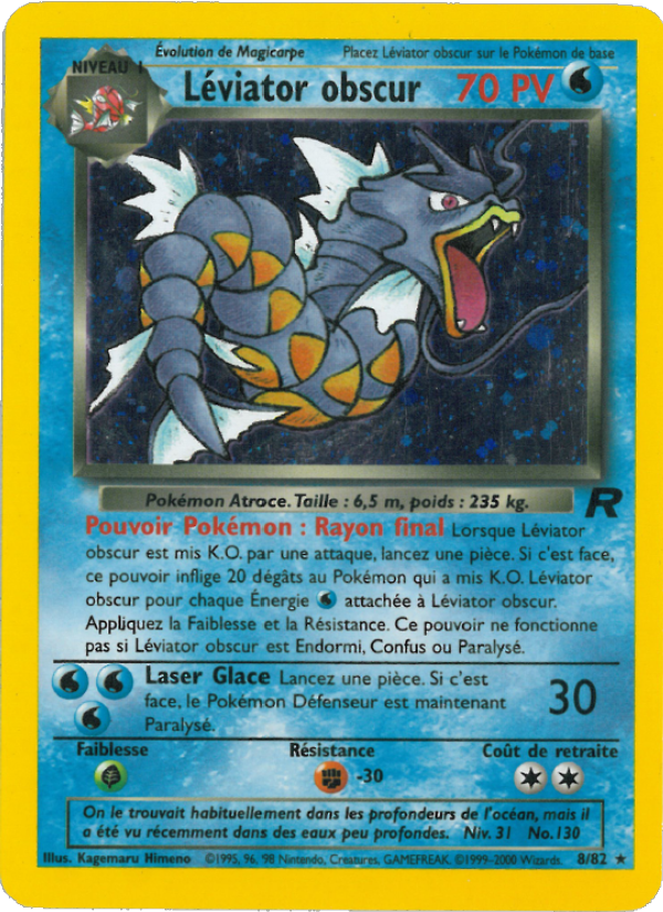 Léviator obscur 8 — Team Rocket (French Pokémon TCG card)