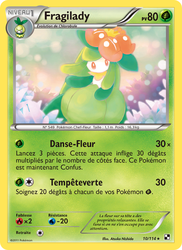 Fragilady 10 — Black & White (French Pokémon TCG card)