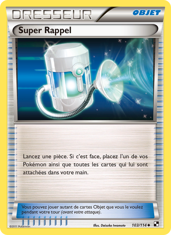 Super Rappel 103 — Black & White (French Pokémon TCG card)
