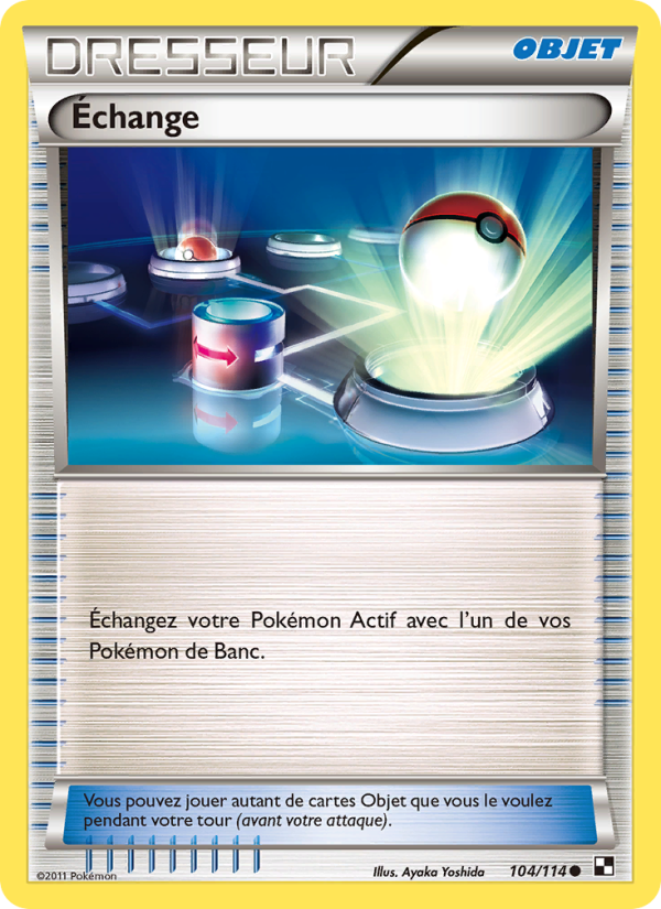 Échange 104 — Black & White (French Pokémon TCG card)