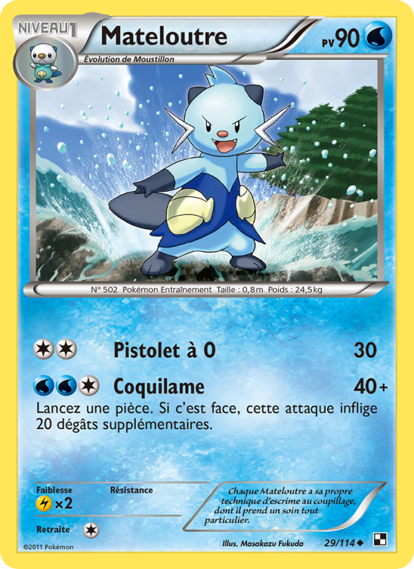 Mateloutre 29 — Black & White (French Pokémon TCG card)