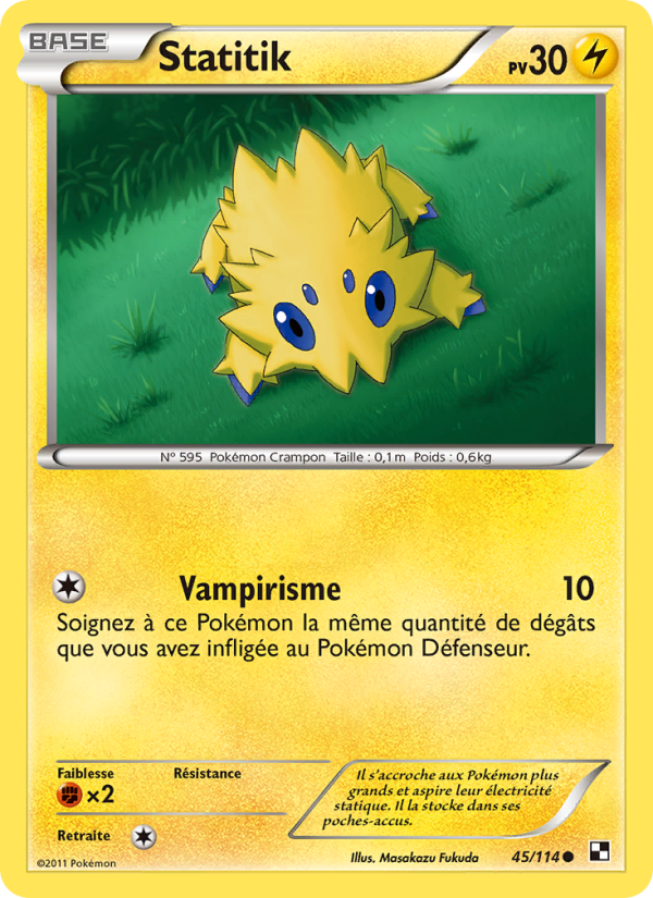 Statitik 45 — Black & White (French Pokémon TCG card)
