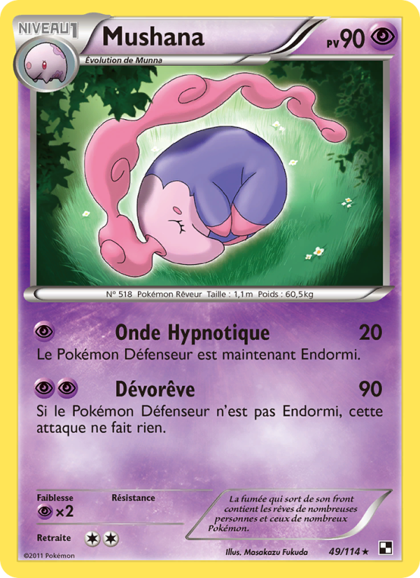 Mushana 49 — Black & White (French Pokémon TCG card)