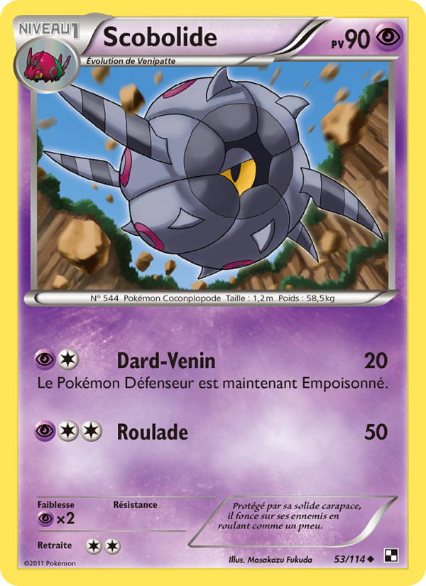 Scobolide 53 — Black & White (French Pokémon TCG card)