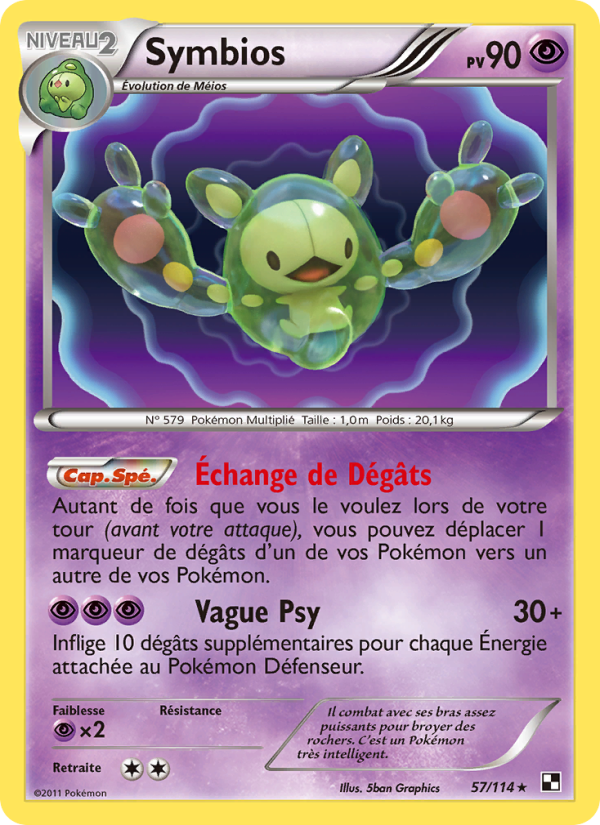 Symbios 57 — Black & White (French Pokémon TCG card)