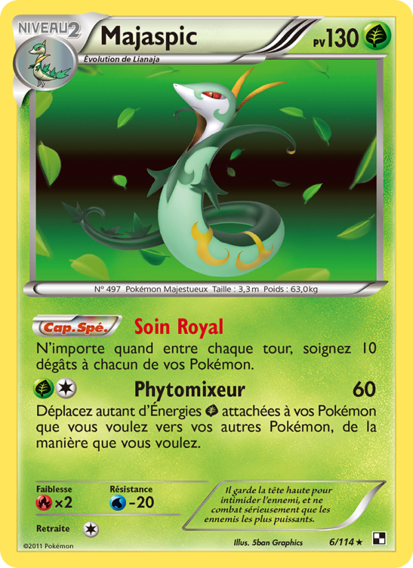 Majaspic 6 — Black & White (French Pokémon TCG card)