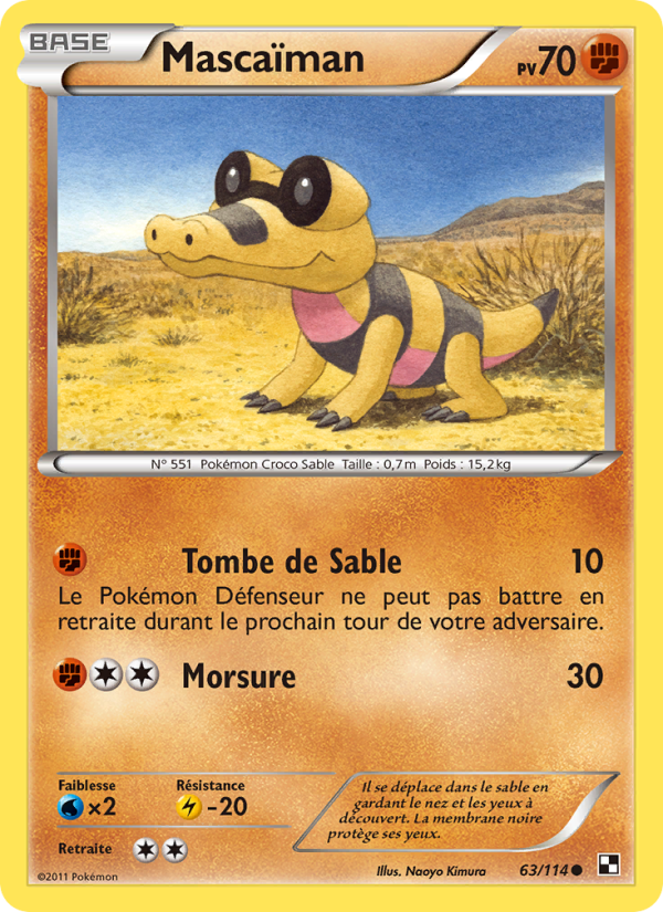 Mascaïman 63 — Black & White (French Pokémon TCG card)