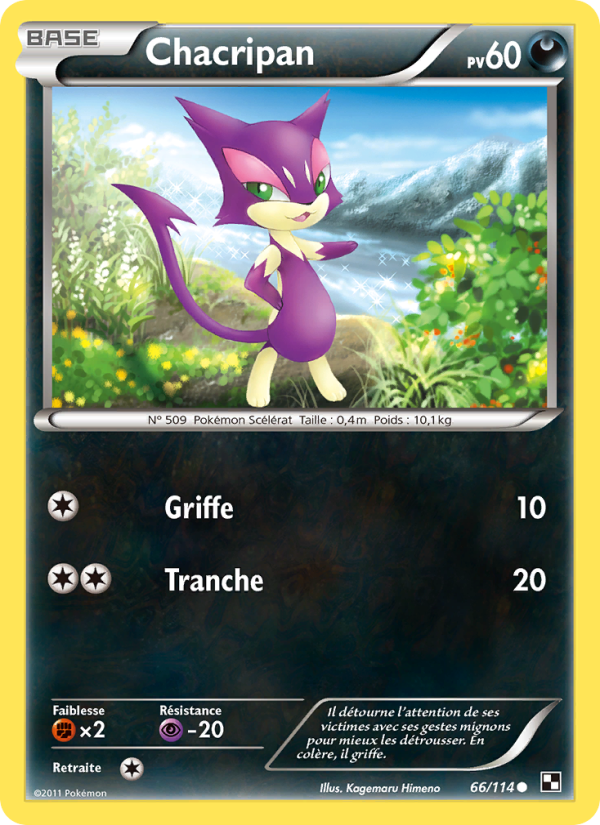 Chacripan 66 — Black & White (French Pokémon TCG card)