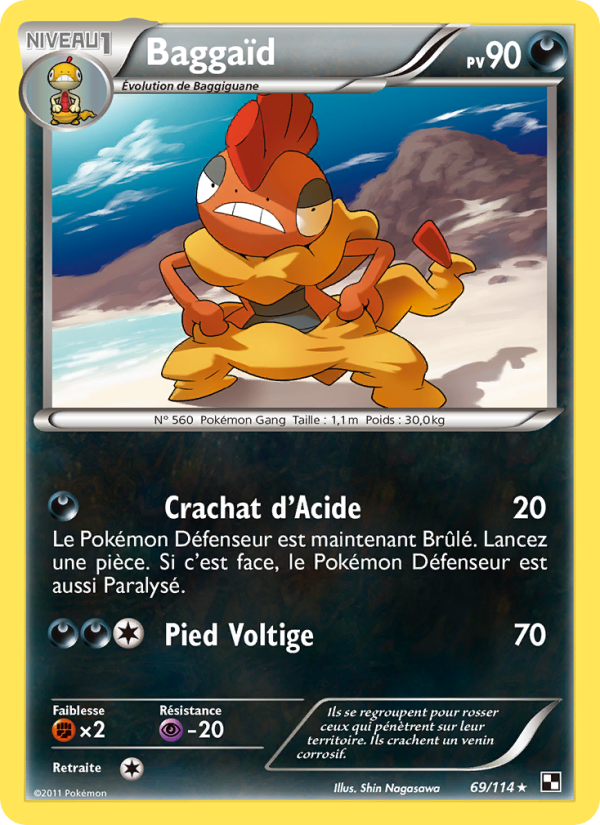 Baggaïd 69 — Black & White (French Pokémon TCG card)