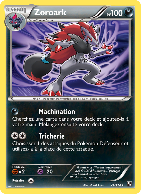 Zoroark 71 — Black & White (French Pokémon TCG card)