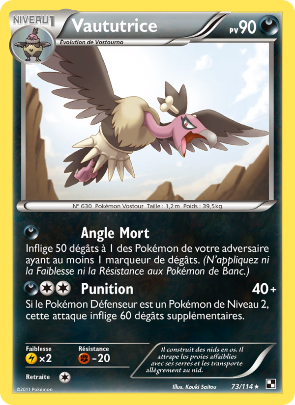 Vaututrice 73 — Black & White (French Pokémon TCG card)