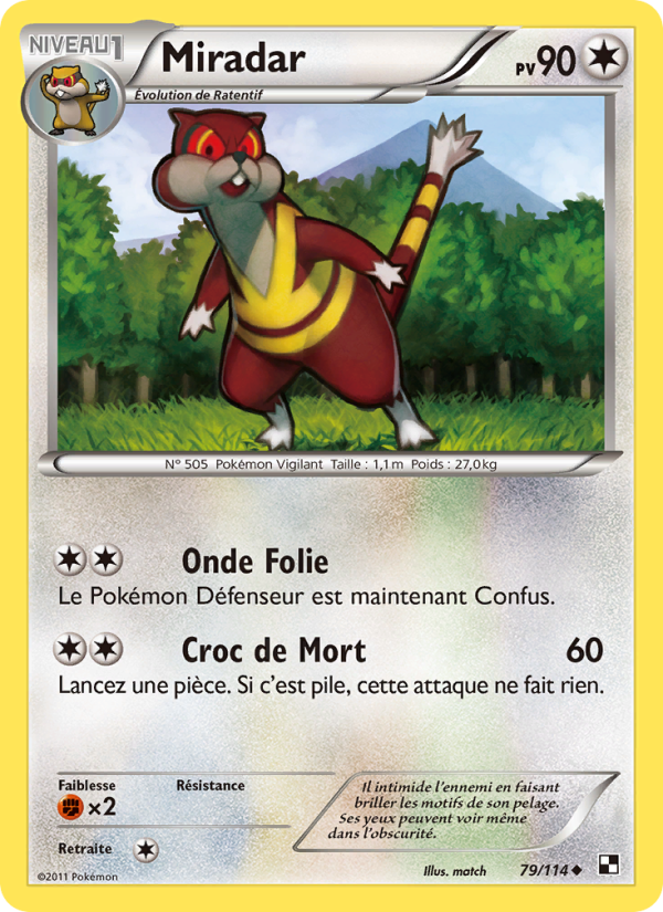 Miradar 79 — Black & White (French Pokémon TCG card)