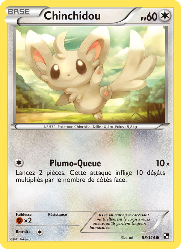 Chinchidou 88 — Black & White (French Pokémon TCG card)