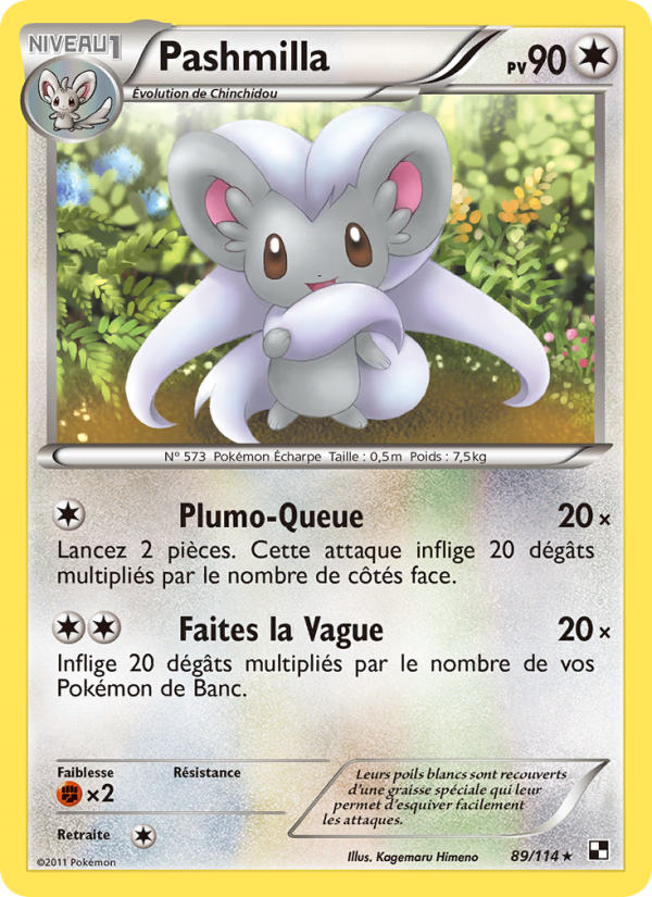 Pashmilla 89 — Black & White (French Pokémon TCG card)