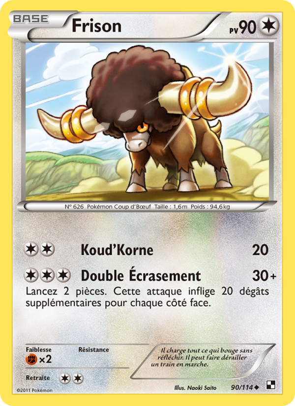Frison 90 — Black & White (French Pokémon TCG card)