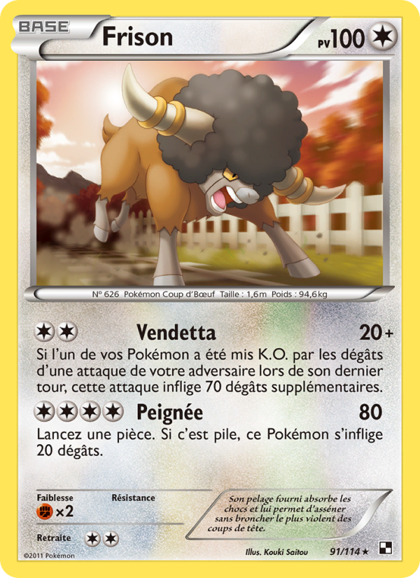 Frison 91 — Black & White (French Pokémon TCG card)