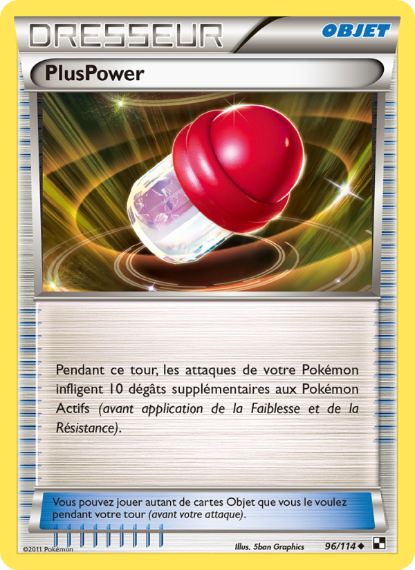 PlusPower 96 — Black & White (French Pokémon TCG card)