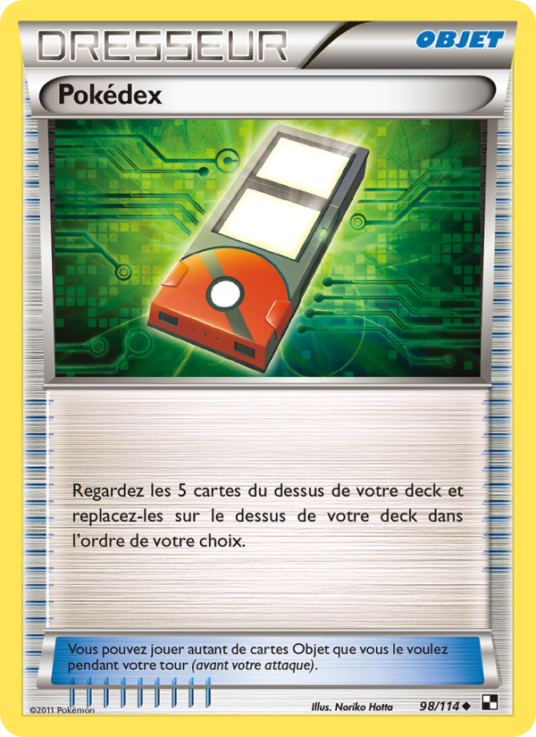 Pokédex 98 — Black & White (French Pokémon TCG card)