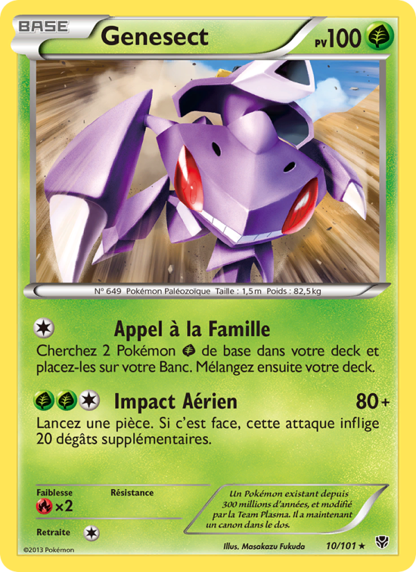 Genesect 10 — Plasma Blast (French Pokémon TCG card)