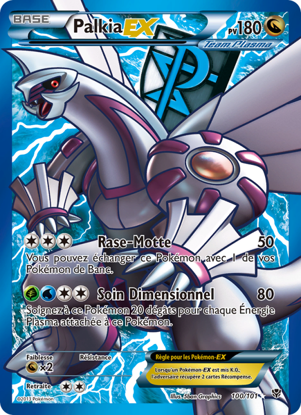 Palkia EX 100 — Plasma Blast (French Pokémon TCG card)