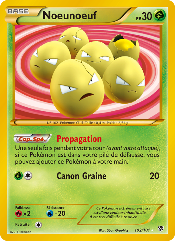 Noeunoeuf 102 — Plasma Blast (French Pokémon TCG card)