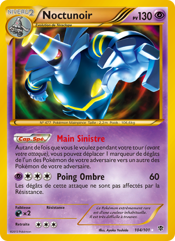 Noctunoir 104 — Plasma Blast (French Pokémon TCG card)
