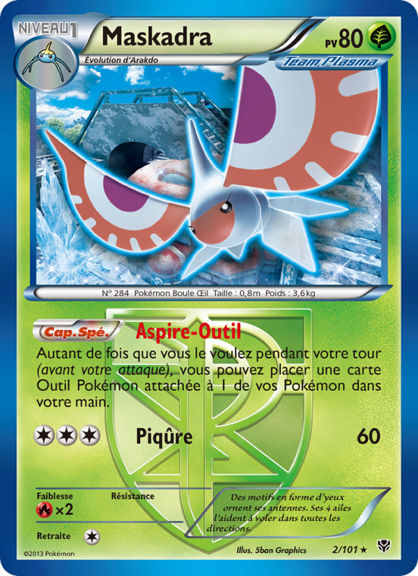 Maskadra 2 — Plasma Blast (French Pokémon TCG card)
