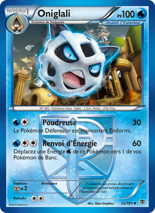 Oniglali 22 — Plasma Blast (French Pokémon TCG card)