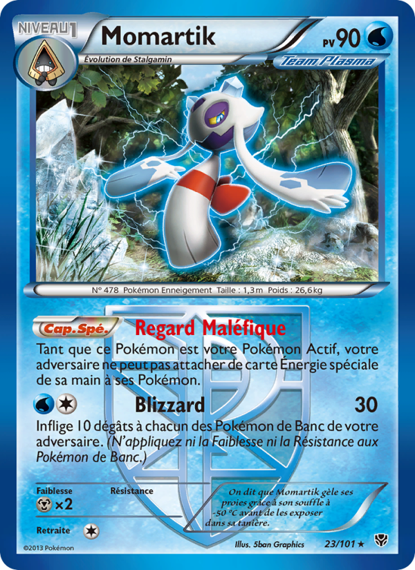 Momartik 23 — Plasma Blast (French Pokémon TCG card)