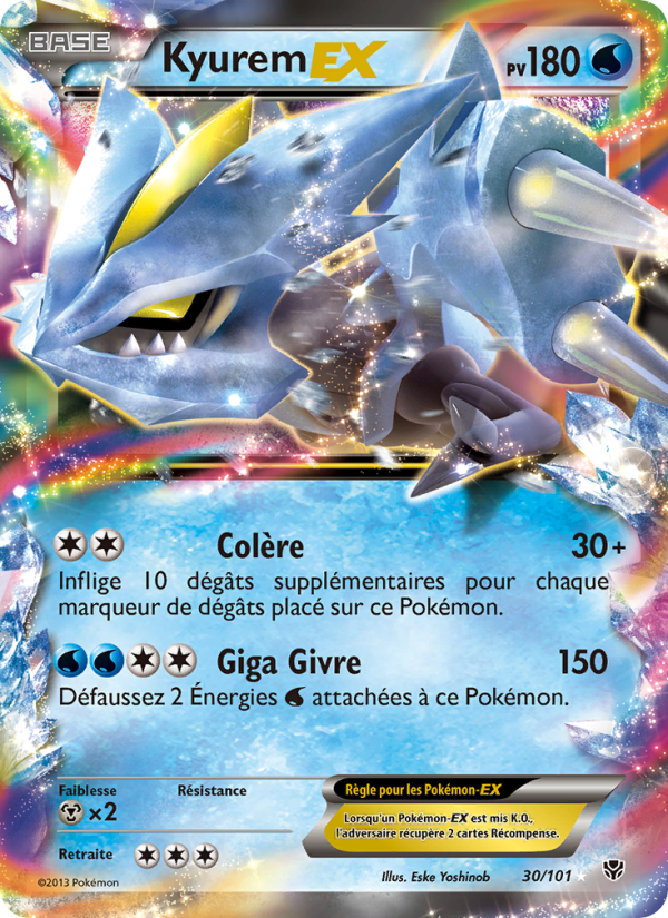 Kyurem EX 30 — Plasma Blast (French Pokémon TCG card)