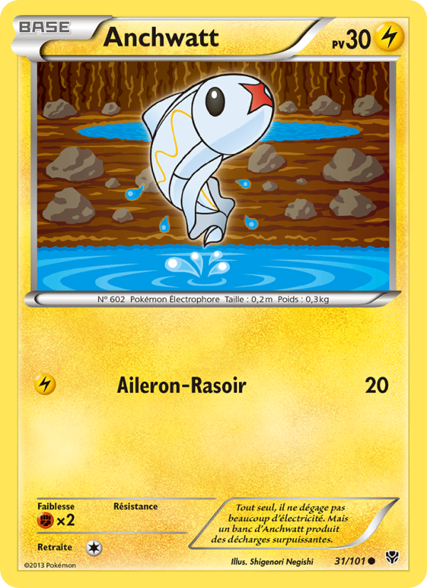 Anchwatt 31 — Plasma Blast (French Pokémon TCG card)