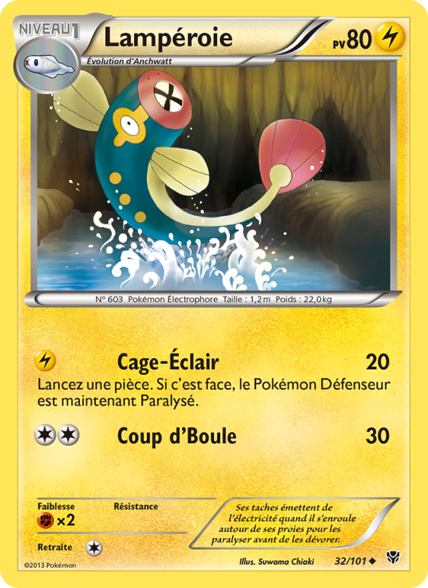 Lampéroie 32 — Plasma Blast (French Pokémon TCG card)