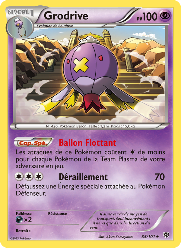 Grodrive 35 — Plasma Blast (French Pokémon TCG card)