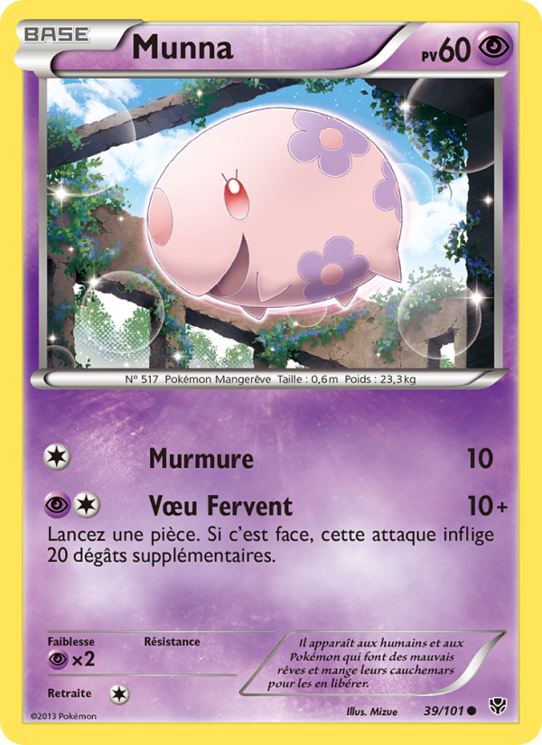Munna 39 — Plasma Blast (French Pokémon TCG card)