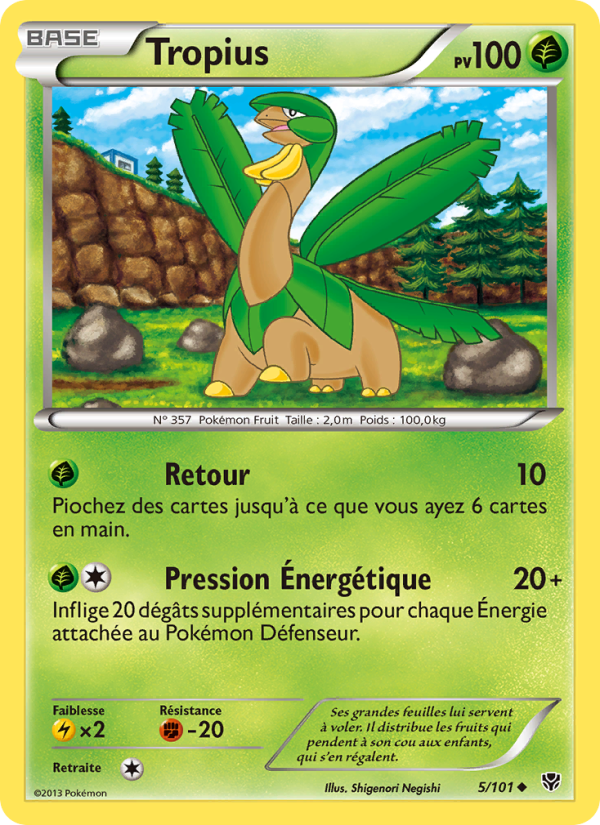 Tropius 5 — Plasma Blast (French Pokémon TCG card)