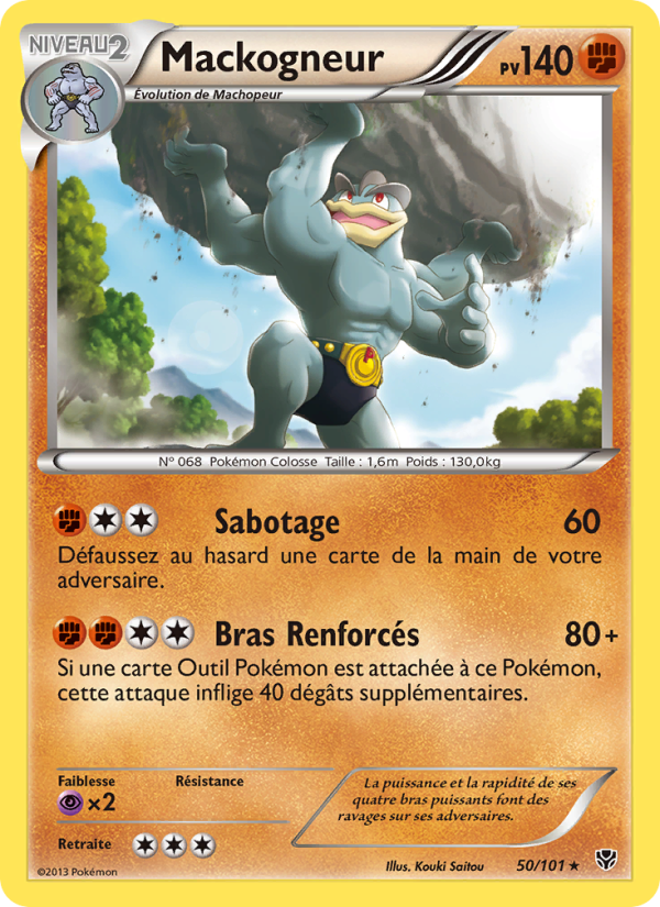 Mackogneur 50 — Plasma Blast (French Pokémon TCG card)