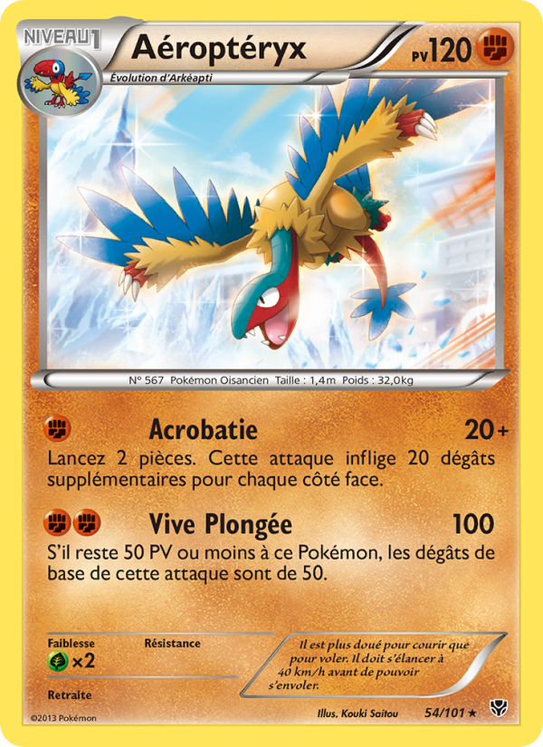 Aéroptéryx 54 — Plasma Blast (French Pokémon TCG card)