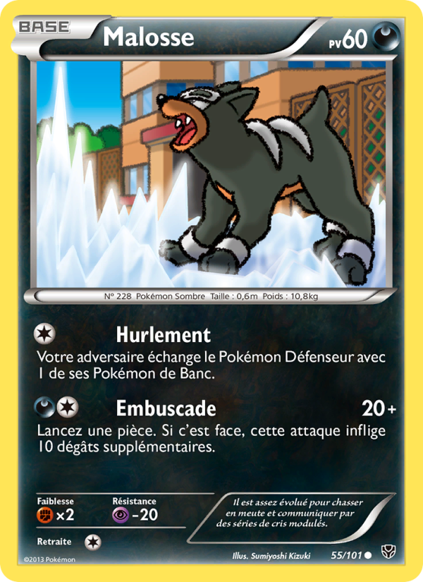 Malosse 55 — Plasma Blast (French Pokémon TCG card)