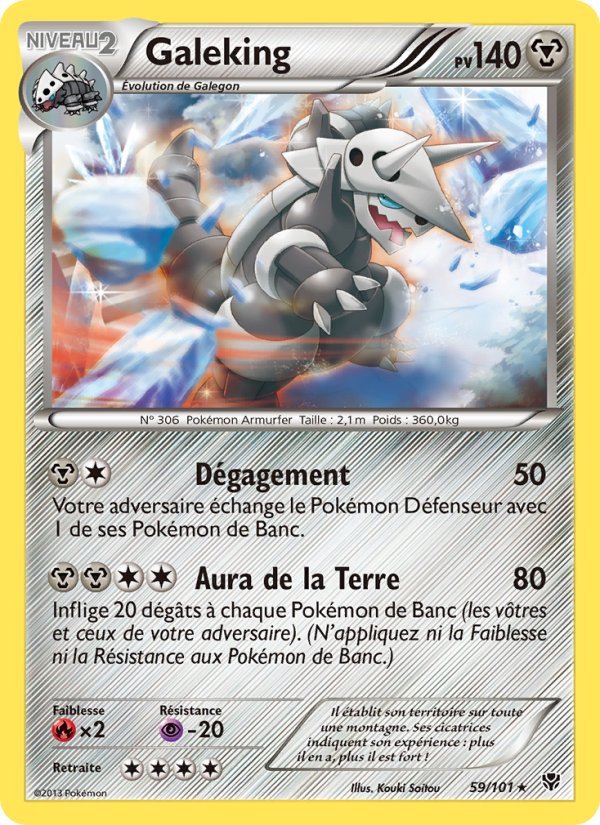 Galeking 59 — Plasma Blast (French Pokémon TCG card)