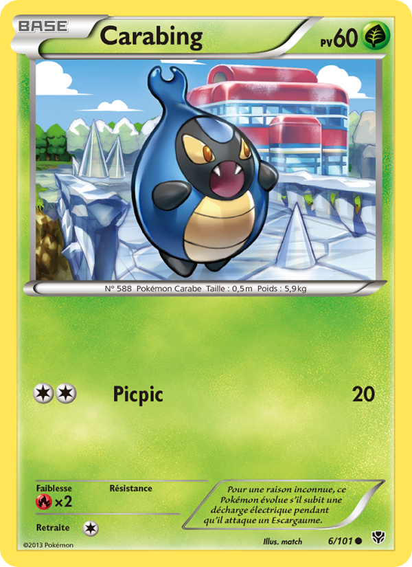 Carabing 6 — Plasma Blast (French Pokémon TCG card)