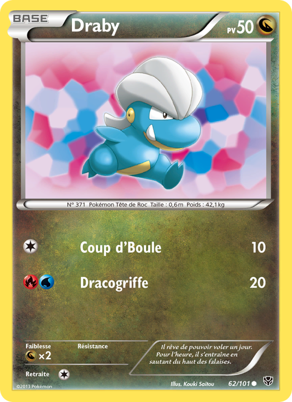 Draby 62 — Plasma Blast (French Pokémon TCG card)