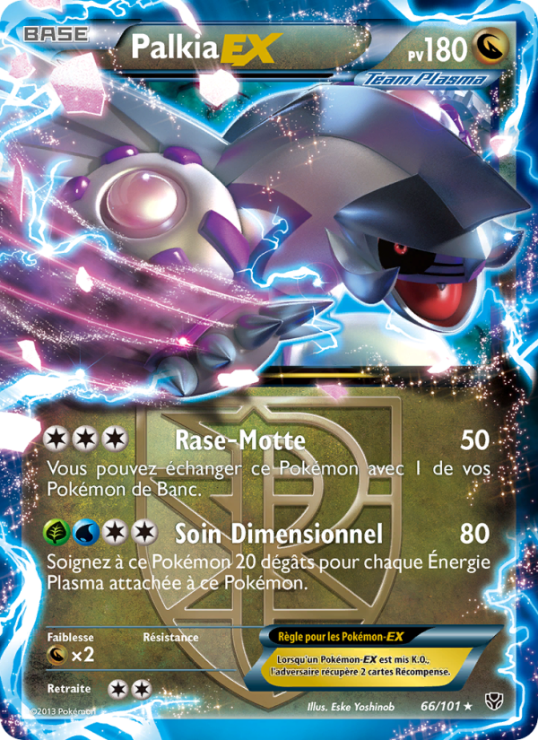 Palkia EX 66 — Plasma Blast (French Pokémon TCG card)