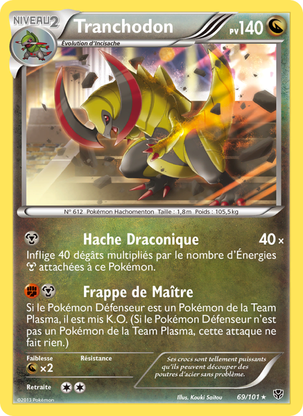 Tranchodon 69 — Plasma Blast (French Pokémon TCG card)