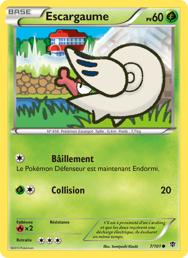 Escargaume 7 — Plasma Blast (French Pokémon TCG card)