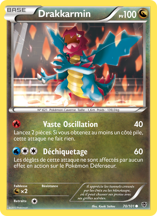 Drakkarmin 70 — Plasma Blast (French Pokémon TCG card)
